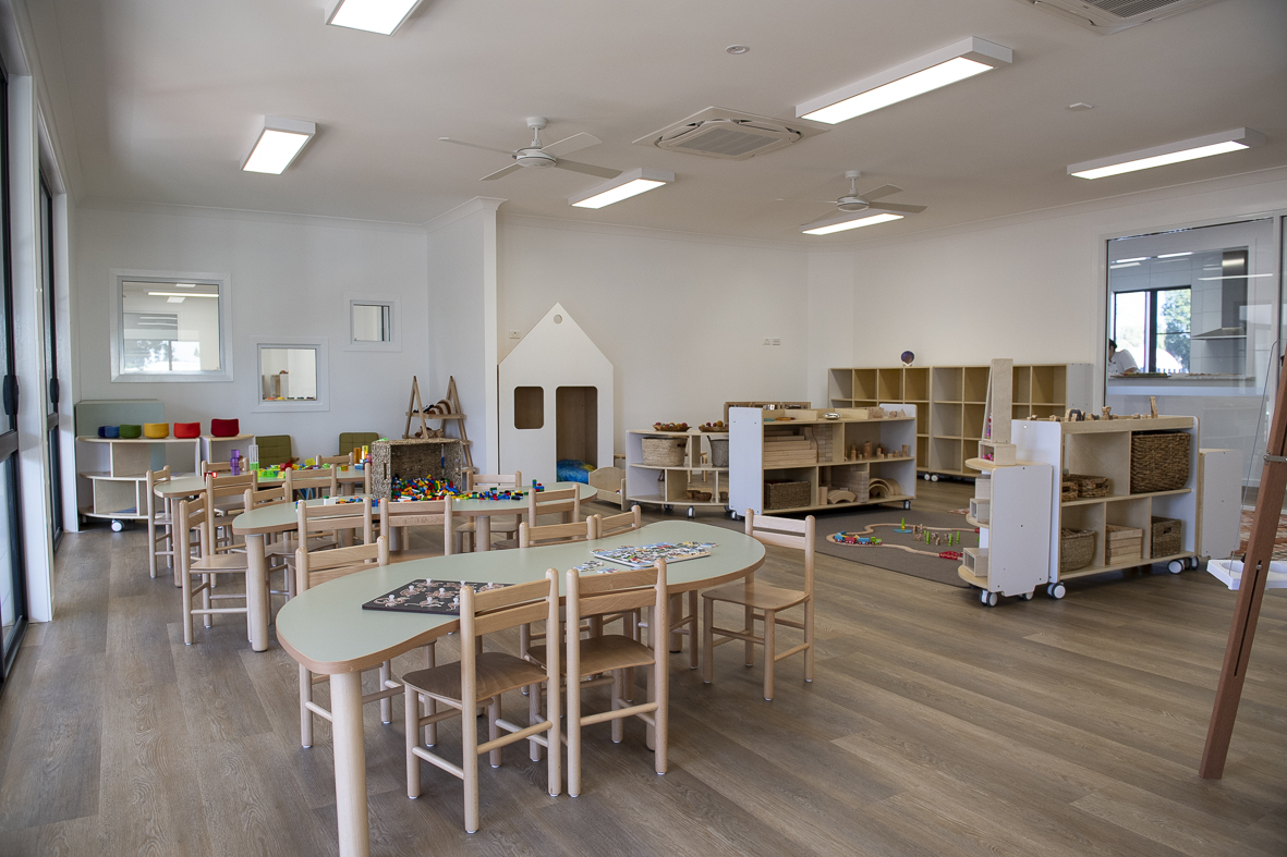 A studio at First5Years Emerald, ready for the day